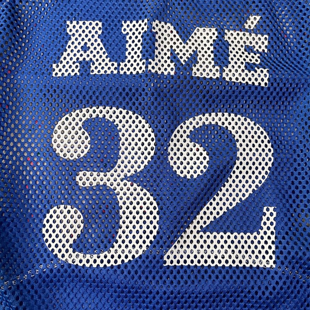 Aime Leon Dore Blue and White Mesh Number 32 Jersey - Picture 3 of 7